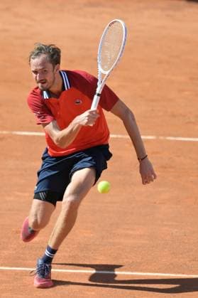 Daniil Medvedev (RUS)Jack Draper (GBR) during her match against Jack Draper (GBR) at the Italian Open tennis tournament in Rome, Thursday, May 11, 2024.(Alfredo Falcone LaPresse)  Copyright: xAlfredoxFalcone LaPressex