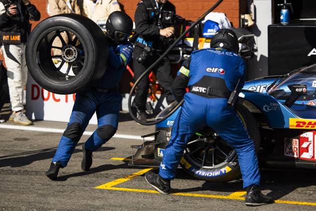 Sport Themen der Woche KW19 Sport Bilder des Tages Pit stop, 36 VAXIVIERE Matthieu (fra), SCHUMACHER Mick (ger), LAPIERRE Nicolas (fra), Alpine Endurance Team, Alpine A424 36, Hypercar, action during the 2024 TotalEnergies 6 Hours of Spa-Francorchamps, 3rd round of the 2024 FIA World Endurance Championship, from May 8 to 11, 2024 on the Circuit de Spa-Francorchamps in Stavelot, Belgium - FIA WEC - 6 HOURS OF SPA-FRANCORCHAMPS 2024 DPPI Panoramic  240511_WEC_R03_Spa__DE37826