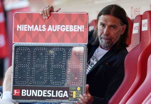 Martin Schmidt Sports Director Mainz 05 11 05 2024, Football, 1 Bundesliga, 1 FSV Mainz 05 Borussia Dortmund, 33 Matchday, Season 2023 24, MEWA Arena, Mainz, Germany, zmdz, DFB DFL regulations prohibit any use of photographs as image sequences and or quasi video 1 FSV Mainz 05 Borussia Dortmund