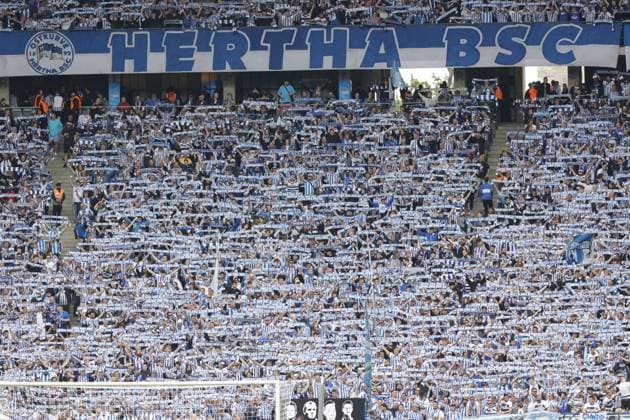 Hertha BSC Fans, Germany, Berlin, Olympiastadion, Football, Men, Season 2023 2024, 2 Bundesliga, 33 Matchday , Hertha BSC 1 FC Kaiserslautern