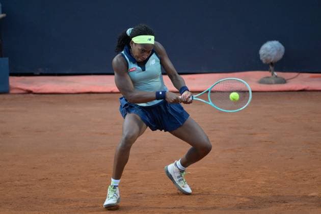 International Tennis match - Internazionali BNL d Italia Coco Gauff (USA) during the second round against Jaqueline Cristian (ROU) of the WTA, Tennis Damen Master 1000 Internazionali BNL D Italia tournament at Foro Italico on May 11, 2024 Fabrizio Corradetti LiveMedia Rome Italy  Copyright: xIPAxSport ABACAx