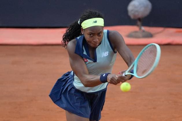 International Tennis match - Internazionali BNL d Italia Coco Gauff (USA) during the second round against Jaqueline Cristian (ROU) of the WTA, Tennis Damen Master 1000 Internazionali BNL D Italia tournament at Foro Italico on May 11, 2024 Fabrizio Corradetti LiveMedia Rome Italy  Copyright: xIPAxSport ABACAx