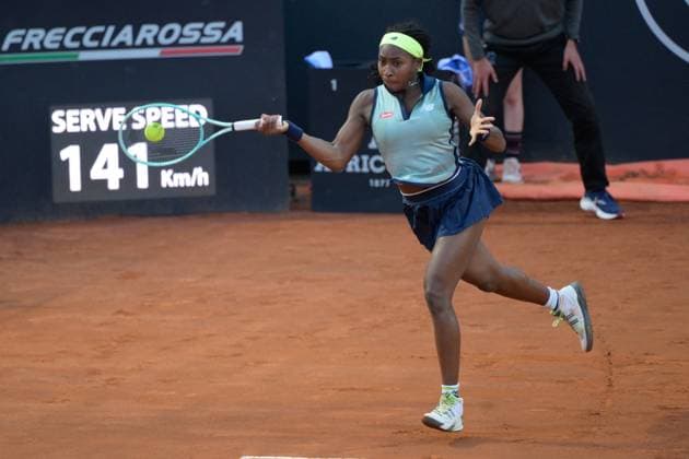International Tennis match - Internazionali BNL d Italia Coco Gauff (USA) during the second round against Jaqueline Cristian (ROU) of the WTA, Tennis Damen Master 1000 Internazionali BNL D Italia tournament at Foro Italico on May 11, 2024 Fabrizio Corradetti LiveMedia Rome Italy  Copyright: xIPAxSport ABACAx