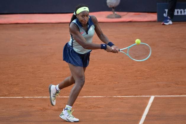 International Tennis match - Internazionali BNL d Italia Coco Gauff (USA) during the second round against Jaqueline Cristian (ROU) of the WTA, Tennis Damen Master 1000 Internazionali BNL D Italia tournament at Foro Italico on May 11, 2024 Fabrizio Corradetti LiveMedia Rome Italy  Copyright: xIPAxSport ABACAx
