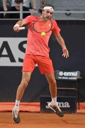 Stefanos Tsitsipas (GRE) )during her match against Jan-Lennard Struff (GER) at the Italian Open tennis tournament in Rome, Thursday, May 11, 2024.(Alfredo Falcone LaPresse)  Copyright: xAlfredoxFalcone LaPressex