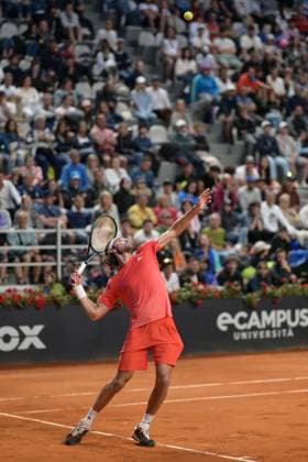 Stefanos Tsitsipas (GRE) )during her match against Jan-Lennard Struff (GER) at the Italian Open tennis tournament in Rome, Thursday, May 11, 2024.(Alfredo Falcone LaPresse)  Copyright: xAlfredoxFalcone LaPressex