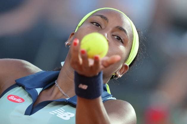 Coco Gauff (USA) during her match against Jaqueline Cristian (ROU) at the Italian Open tennis tournament in Rome, Thursday, May 11, 2024.(Alfredo Falcone LaPresse)  Copyright: xAlfredoxFalcone LaPressex