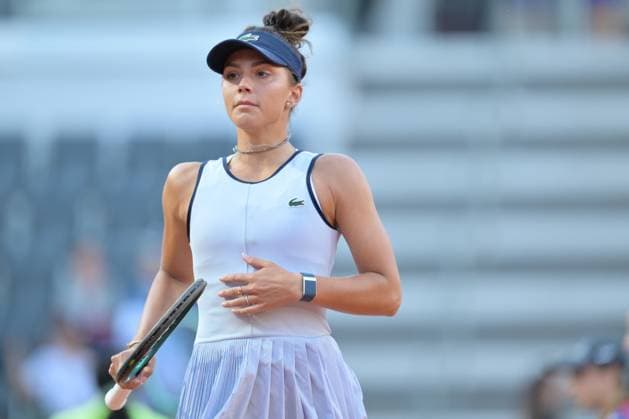Jaqueline Cristian (ROU)during her match against Coco Gauff (USA) at the Italian Open tennis tournament in Rome, Thursday, May 11, 2024.(Alfredo Falcone LaPresse)  Copyright: xAlfredoxFalcone LaPressex