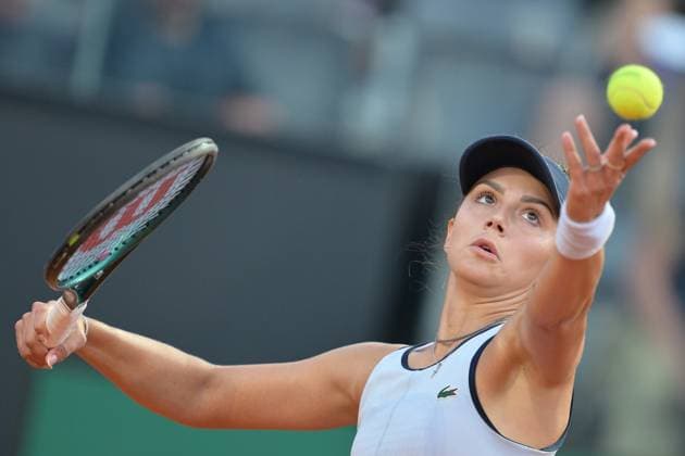 Jaqueline Cristian (ROU)during her match against Coco Gauff (USA) at the Italian Open tennis tournament in Rome, Thursday, May 11, 2024.(Alfredo Falcone LaPresse)  Copyright: xAlfredoxFalcone LaPressex