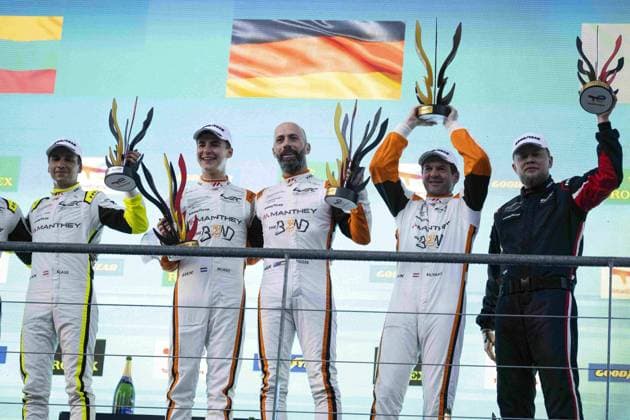 Bilder des Jahres 2024, Sport 05 Mai Sport Themen der Woche KW19 91 LIETZ Richard (aut), SCHURING Morris (nld), SHAHIN Yasser (aus), Manthey EMA, Porsche 911 GT3 R 91, LM GT3, portrait podium during the 2024 TotalEnergies 6 Hours of Spa-Francorchamps, 3rd round of the 2024 FIA World Endurance Championship, from May 8 to 11, 2024 on the Circuit de Spa-Francorchamps in Stavelot, Belgium - FIA WEC - 6 HOURS OF SPA-FRANCORCHAMPS 2024 DPPI Panoramic  CL_WEC_SPA_1105-finish-35