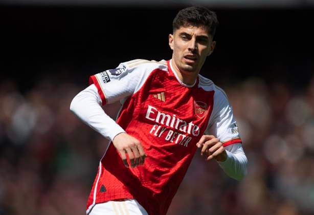 Arsenal FC v AFC Bournemouth - Premier League LONDON, ENGLAND - MAY 04: Kai Havertz of Arsenal during the Premier League match between Arsenal FC and AFC Bournemouth at Emirates Stadium on May 04, 2024 in London, England. London Emirates Stadium England United Kingdom Copyright: xVisionhausx 776004095