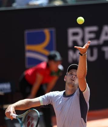 (240512) -- ROME, May 12, 2024 -- Hubert Hurkacz of Poland serves during the men s singles 2nd round match against Rafael Nadal of Spain at Italian Open in Rome, Italy, May 11, 2024. ) (SP)ITALY-ROME-TENNIS ATP, Tennis Herren ITALIAN OPEN LixJing 