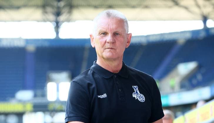 Duisburg, 12 05 2024, Wedaustadion, Soccer, 3 Liga, 37 Matchday , MSV Duisburg vs FC Erzgebirge Aue , In the picture Coach Uwe Schubert, MSV Duisburg , For editorial use only Only editorial use , DFB DFL regulations prohibit any use of photographs as image sequences and or quasi video , Picture Point