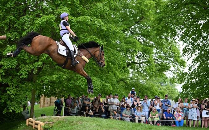 Bilder des Jahres 2024, Sport 05 Mai Sport Themen der Woche KW19 Sport Bilder des Tages 11th May 2024, Badminton Estate, Gloucestershire, England; 2024 MARS Badminton Horse Trials Day 4; Emily King (GBR) riding VALMYBIATS During the Cross Country on Day 4  ActionPlus12642064 SimonxWest