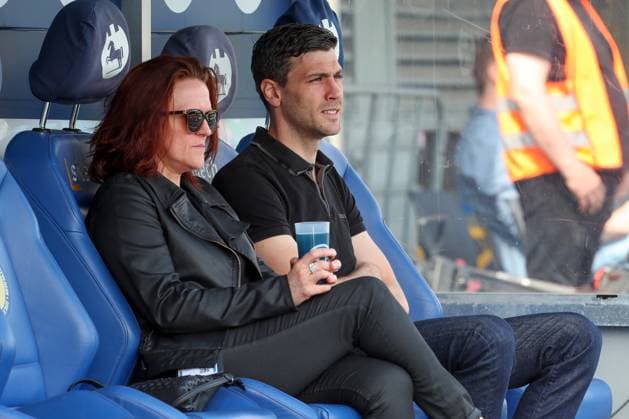 12 05 2024, xtgx, Soccer 2 Bundesliga, Eintracht Braunschweig SV Wehen Wiesbaden emspor, v l Nicole Kumpis Braunschweig , Benjamin Kessel, Sports Director DFL DFB REGULATIONS PROHIBIT ANY USE OF PHOTOGRAPHS as IMAGE SEQUENCES and or QUASI VIDEO Braunschweig