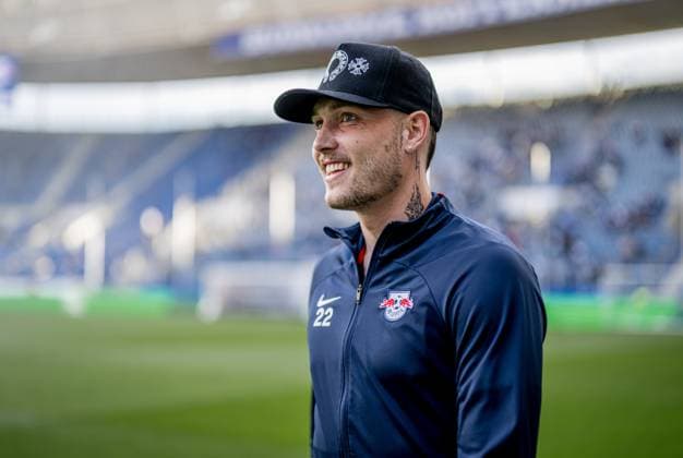 Leipzigs David Raum Football 1 Bundesliga, Matchday 32 TSG 1899 Hoffenheim RB Leipzig 1 1 3 May 2024 Hoffenheim, Prezero Arena TSG 1899 Hoffenheim RB Leipzig 1 1
