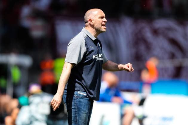 Coach Daniel Scherning Eintracht Braunschweig 2 Soccer Bundesliga Season 2023 2024 Eintracht Braunschweig vs SV Wehen Wiesbaden at Eintracht Stadion in Braunschweig Soccer,Man,Men,Germany,12 05 2024