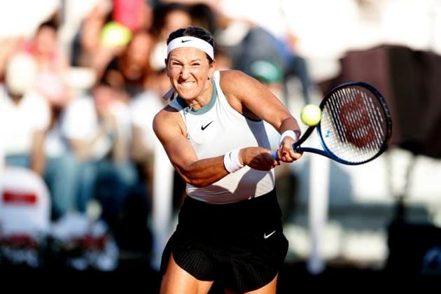 Victoria Azarenka (BLR) in action, Tennis WTA, Tennis Damen Internazionali BNL d Italia - Round of 32, Azarenka vs Sherif, Foro Italico, May 12, 2024, Rome, Italy.