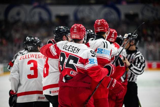 PRAGUE, CZECH REPUBLIC - 12 MAY, 2024: the Ice hockey, Eishockey game of IIHF 2024 World Championship, WM, Weltmeisterschaft Denmark vs. Canada at O2 Arena  Copyright: xVITALIIxKLIUIEVx