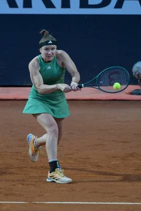 International Tennis match - Internazionali BNL d Italia Elina Svitolina (UKR) during the third round against Anna Kalinskaya (RUS) of the WTA, Tennis Damen Master 1000 Internazionali BNL D Italia tournament at Foro Italico on May 12, 2024 Fabrizio Corradetti LiveMedia Rome Italy  Copyright: xIPAxSport ABACAx