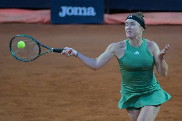 International Tennis match - Internazionali BNL d Italia Elina Svitolina (UKR) during the third round against Anna Kalinskaya (RUS) of the WTA, Tennis Damen Master 1000 Internazionali BNL D Italia tournament at Foro Italico on May 12, 2024 Fabrizio Corradetti LiveMedia Rome Italy  Copyright: xIPAxSport ABACAx