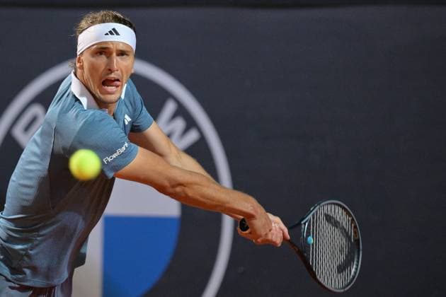 Alexander Zverev (GER) during her match against Luciano Darderi (ITA) at the Italian Open tennis tournament in Rome, Sunday, May 12, 2024.(Alfredo Falcone LaPresse)  Copyright: xAlfredoxFalcone LaPressex
