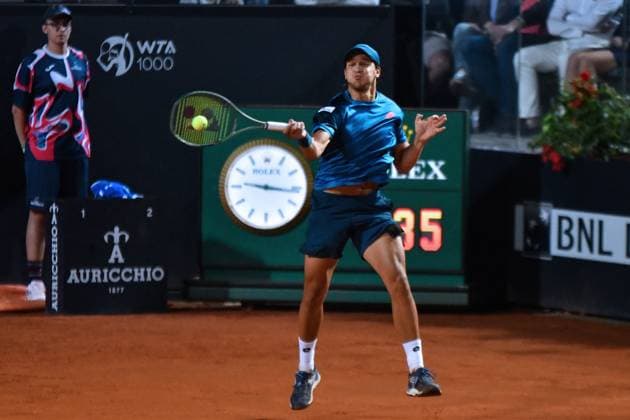 International Tennis match - Internazionali BNL d Italia Internazionali di Tennis Roma 2024 Terzo turno 12 Maggio 2024 Nella foto: Luciano Darderi Rome Italy  Copyright: xIPAxSport ABACAx