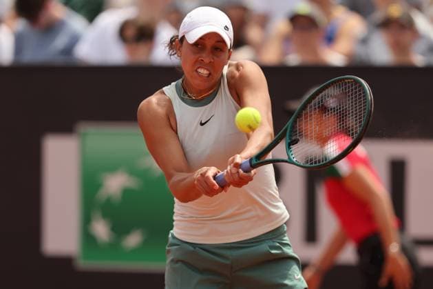 Rome, Italy 13.05.2024: Madison Keys (USA) vs Sorana Cirstea (ROU) during Internazionali BNL 2024 Women s WTA, Tennis Damen 1000 Open tennis tournament in Rome at Pietrangeli.  Copyright: xmarcoxiacobuccix xipa-agency.netx xmarcoxiacobuccix IPA_46012160 IPA_Agency_IPA46012160