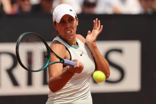 Rome, Italy 13.05.2024: Madison Keys (USA) vs Sorana Cirstea (ROU) during Internazionali BNL 2024 Women s WTA, Tennis Damen 1000 Open tennis tournament in Rome at Pietrangeli.  Copyright: xmarcoxiacobuccix xipa-agency.netx xmarcoxiacobuccix IPA_46012266 IPA_Agency_IPA46012266