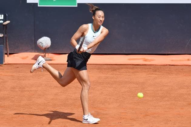 Qinwen Zheng during the Internazionali BNL dÃ¢& x80;& x99;Italia 2024 at Foro Italico, Italy, May 13th, 2024 Mattia Vian during Internazionali BNL d Italia, International Tennis match in Rome, Italy, May 13 2024  Copyright: xMattiaxVian IPAxSportx xipa-agenx xx IPA_46013038 IPA_Agency_IPA46013038