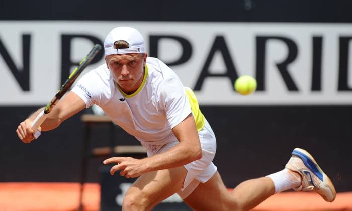 Foto IPP Cavaliere Emiliano. Roma 13 05 2024. Tennis Internazionali d Italia 2024. Nella foto: il francese Alexandre Muller. Italy Photo Press - World Copyright italy ITALY  Copyright: xR4924_italyphotopressx