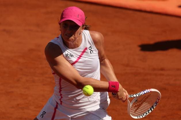 Tennis: WTA, Tennis Damen 1000 Internazionali di Tennis in Rome at Foro Italico. Match IGA SWIATEK (POL) VS ANGELIQUE KERBER (GER) Rome, Italy 13.05.2024: IGA SWIATEK (POL) VS ANGELIQUE KERBER (GER) during Internazionali BNL 2024 WOMEN™S WTA 1000 Open tennis tournament in Rome at CENTER COURT Rome foro italico italy italy Copyright: xmarcoxiacobucci