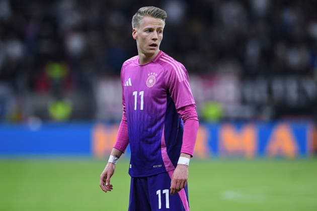 International soccer match Germany Netherlands on 26 03 2024 at Deutsche Bank Park in Frankfurt am Main Chris Jan Führich Germany DFB regulations prohibit any use of photographs as image sequences and or quasi video xRx