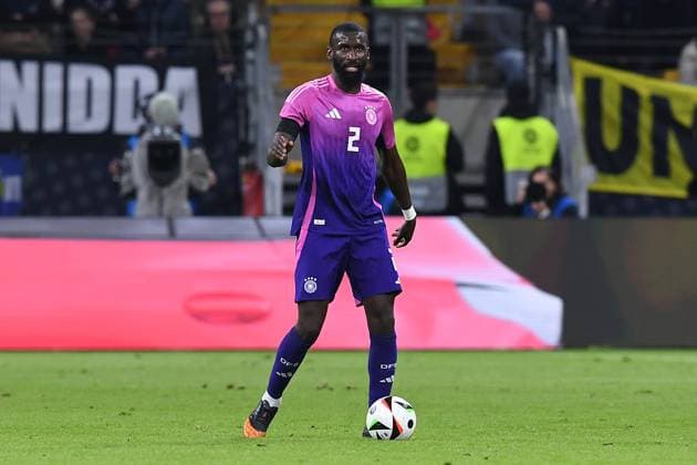 International soccer match Germany Netherlands on 26 03 2024 at Deutsche Bank Park in Frankfurt am Main Antonio Rüdiger Germany DFB regulations prohibit any use of photographs as image sequences and or quasi video xRx