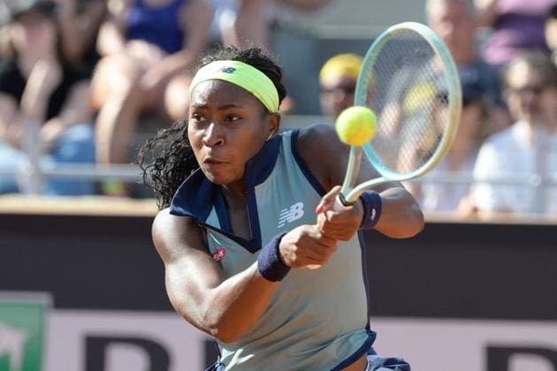 International Tennis match - Internazionali BNL d Italia Coco Gauff (USA) during the 4th round against Paula Badosa (ESP) of the WTA, Tennis Damen Master 1000 Internazionali BNL D Italia tournament at Foro Italico on May 13, 2024 Fabrizio Corradetti LiveMedia Rome Italy  Copyright: xIPAxSport ABACAx