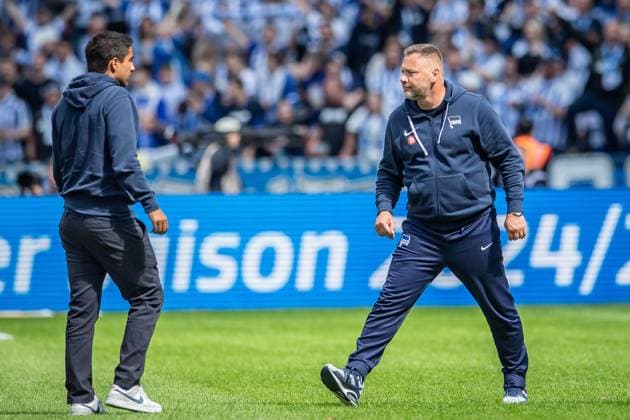 2 Soccer Bundesliga, Hertha BSC vs 1 FC Kaiserslautern Berlin, 11 05 2024 Pal Dardai Coach Hertha BSC 2 Soccer Bundesliga, Hertha BSC vs 1 FC Kaiserslautern, Olympiastadion, Berlin, 11 05 2024 DFL REGULATIONS PROHIBIT ANY USE OF PHOTOGRAPHS AS IMAGE SEQUENCES AND OR QUASI VIDEO Copyright: xBEAUTIFULxSPORTS LucianoxLimax