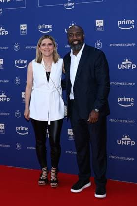Margot Dumont and Robert Malm attend the UNFP Trophy Awards 2024 at Pavillon d Armenonville on May 13, 2024 in Paris, France. ( Photo by federico pestellini panoramic ) - FOOTBALL : Tapis rouge des Trophees UNFP - Paris - 13 05 2024 FedericoPestellini Panoramic 