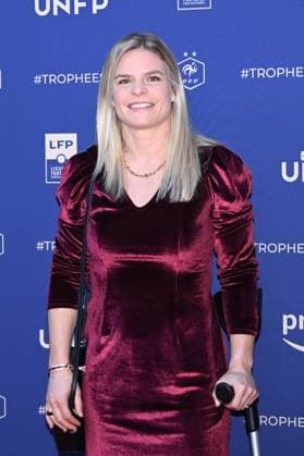 Eugenie Le Sommer attends the UNFP Trophy Awards 2024 at Pavillon d Armenonville on May 13, 2024 in Paris, France. ( Photo by federico pestellini panoramic ) - FOOTBALL : Tapis rouge des Trophees UNFP - Paris - 13 05 2024 FedericoPestellini Panoramic 