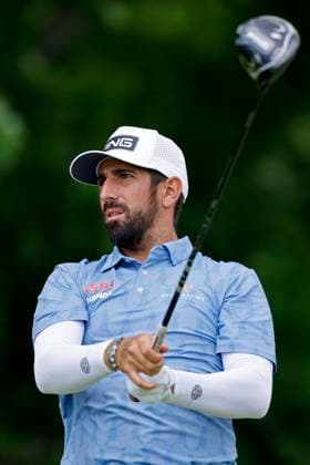 LOUISVILLE, KY - MAY 13: Matthieu Pavon (FRA) plays a shot during a practice round prior to the 2024 PGA, Golf Herren Championship on May 13, 2024, at Valhalla Golf Club in Louisville, Kentucky. (Photo by Joe Robbins Icon Sportswire) GOLF: MAY 13 PGA Championship - Practice Round EDITORIAL USE ONLY Icon573240513055