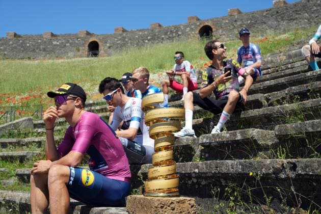 Radsport, Giro d Italia, 10. Etappe, Eindrücke aus dem Startort Pompeji Photo by Gian Mattia D Alberto Lapresse)  Copyright: xGianxMattiaxD Albertox xLaPressex