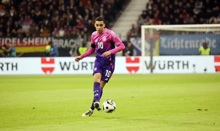 26 03 24 Germany Netherlands Germany, Frankfurt, 26 03 2024, Football, FIFA, Friendly match, DFB Germany Netherlands Jamal Musiala Germany
