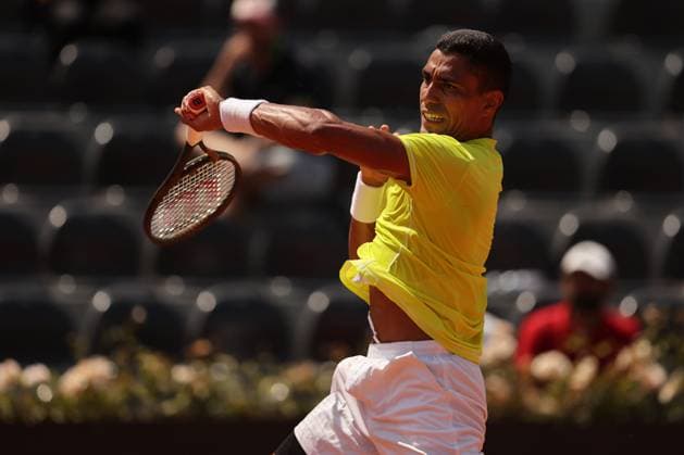 Rome, Italy 14.05.2024: ZHIZHEN ZHANG (CHN) VS THIAGO MONTEIRO (BRA) during Internazionali BNL 2024 Men s ATP, Tennis Herren 1000 Open tennis tournament in Rome at Grand Stand Arena .  Copyright: xMarcoxIacobucci IPAxSportx xipa-x xx IPA_46047050 IPA_Agency_IPA46047050