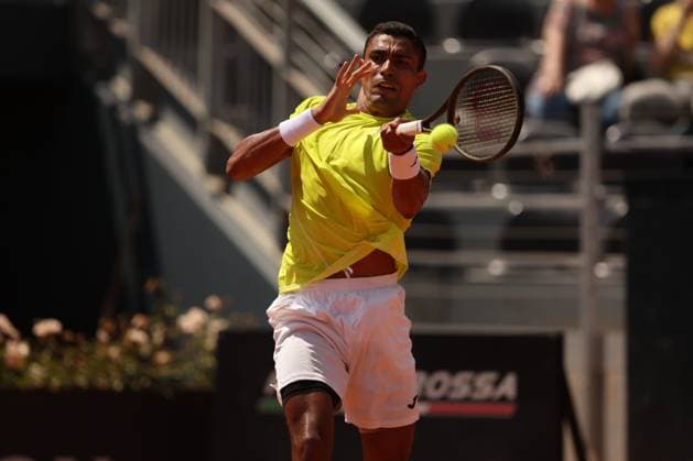 Rome, Italy 14.05.2024: ZHIZHEN ZHANG (CHN) VS THIAGO MONTEIRO (BRA) during Internazionali BNL 2024 Men s ATP, Tennis Herren 1000 Open tennis tournament in Rome at Grand Stand Arena .  Copyright: xMarcoxIacobucci IPAxSportx xipa-x xx IPA_46047151 IPA_Agency_IPA46047151