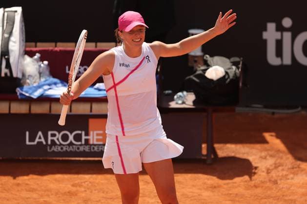 Rome, Italy 14.05.2024: IGA SWIATEK (POL) VS MADISON KEYS (USA) during Internazionali BNL 2024 Men s WTA, Tennis Damen WOMENÃ¢& x80;& x99;S 1000 Open tennis tournament in Rome at CENTRE COURT.  Copyright: xMarcoxIacobucci IPAxSportx xipa-x xx IPA_46048820 IPA_Agency_IPA46048820