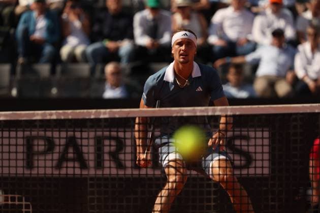 Sport Bilder des Tages Tennis: ATP, Tennis Herren 1000 Internazionali di Tennis in Rome at Foro Italico. (USA) Rome, Italy 14.05.2024: Alexander ZVEREV (GER) VS Nuno Borges (POR) during Internazionali BNL 2024 Men s ATP 1000 Open tennis tournament in Rome at CENTRE COURT. Rome foro italico italy italy Copyright: xmarcoxiacobucci