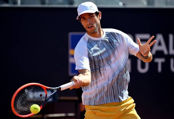 May 14, 2024, Rome: Nuno Borges of Portugal in action during his men s singles fourth round match against Alexander Zverev of Germany at the Italian Open tennis tournament in Rome, Italy, 14 May 2024. ANSA ETTORE FERRARI Italian Open tennis tournament  - ZUMAa110 20240514_zaf_a110_030 Copyright: xEttorexFerrarix
