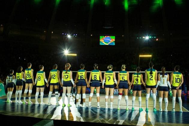 Brasil x Canadá Pela Liga das Nações no RJ RIO DE JANEIRO, RJ - 14.05.2024: BRASIL X CANADÁ PELA LIGA DAS NAÇÕES NO RJ - The Brazilian Women& 39;s Volleyball team faces the Canadian team, this Tuesday (14) at the Maracanãzinho gym in Rio de Janeiro, in the debut match in the Volleyball Nations League. (Photo: Lorando Labbe Fotoarena) x2537989x  LorandoxLabbe