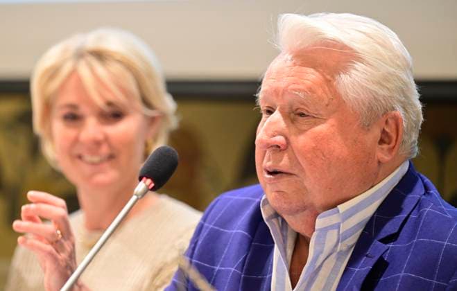 L-R tournament director Petra Cernoskova and owner of the organizing agency Miroslav Cernosek attend a press conference, PK, Pressekonferenz for the international men s tennis tournament ATP, Tennis Herren Challenger Tour UniCredit Czech Open, in Prague, Czech Republic, on May 15, 2024. (CTKxPhoto RomanxVondrous) CTKPhotoP2024051503945  CTKPhotoP2024051503945