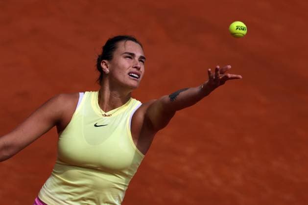 Rome, Italy 15.05.2024: Aryna Sabalenka VS Jelena Ostapenko (LAT) during Internazionali BNL 2024 women s WTA1000 Open tennis tournament in Rome at Grand Stand Arena .  Copyright: xMarcoxIacobucci IPAxSportx xipa-x xx IPA_46093614 IPA_Agency_IPA46093614
