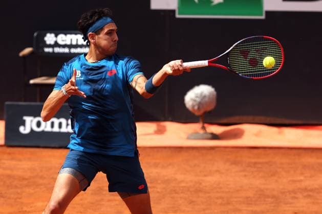 Rome, Italy 15.05.2024 : Alejandro TABILO (CHI) vs Zhizhen ZHANG (CHN) during Internazionali BNL 2024 menÃ¢& x80;& x99;s ATP, Tennis Herren 1000 Open tennis tournament in Rome at Grand Stand Arena .  Copyright: xMarcoxIacobucci IPAxSportx xipa-x xx IPA_46096375 IPA_Agency_IPA46096375